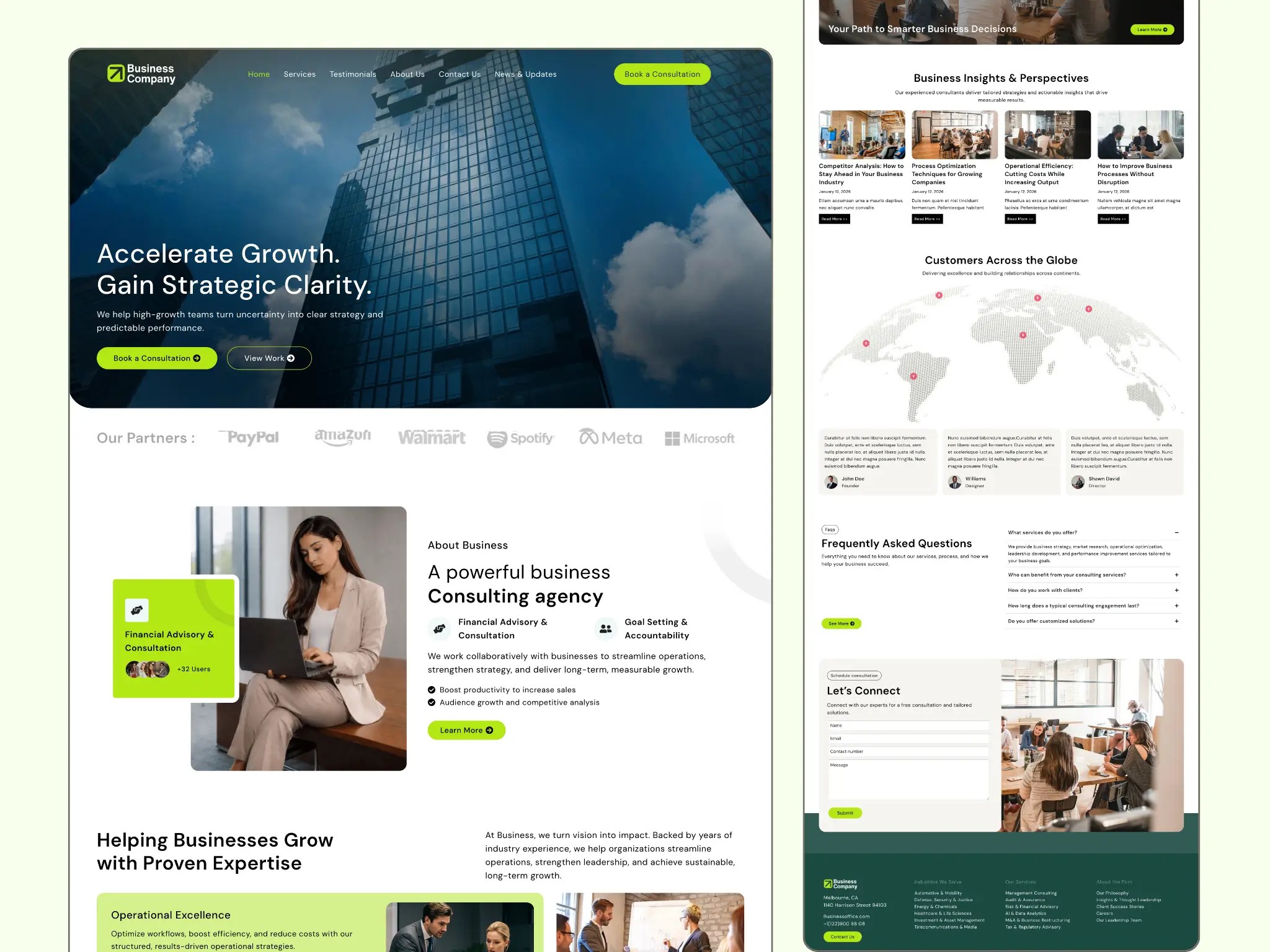 Business Consulting Website Template for WordPress