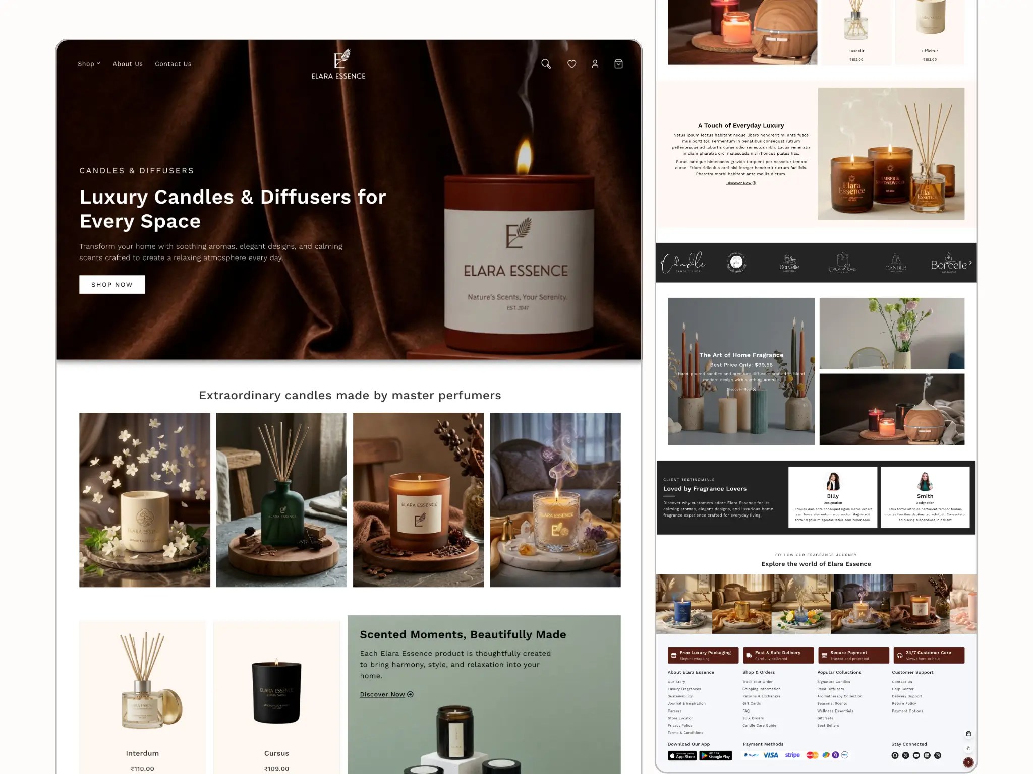 Best Candle Shop Website Template for WordPress