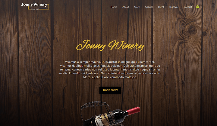 Wine Shop Elementor Kit Template